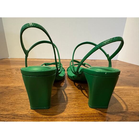 On 34th Women’s Cloverr Strappy Block Heel Sandals Green Size 7 NWT - Picture 5 of 10